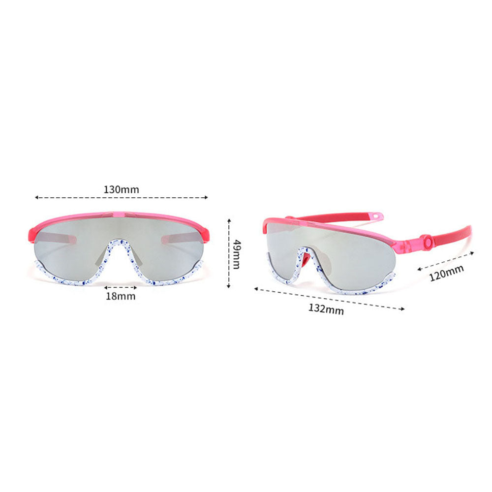 Techsuit Kinder Sonnenbrille 2025, polarisiert, UV-Schutz, gelb