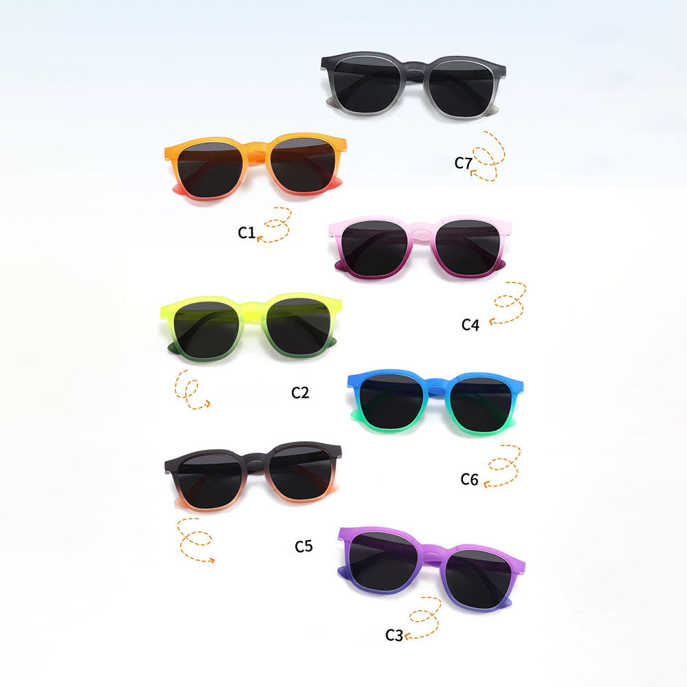 Techsuit 691 Kids Sunglasses, Polarized, UV Protection, Purple