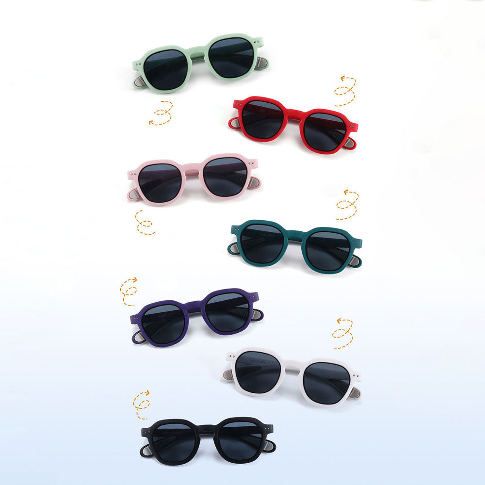 Techsuit 8447 Kids Sunglasses, Polarized, UV Protection, Black