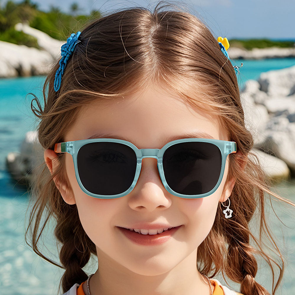 Techsuit 9694 Kids Sunglasses, Polarized, UV Protection, Multicolor