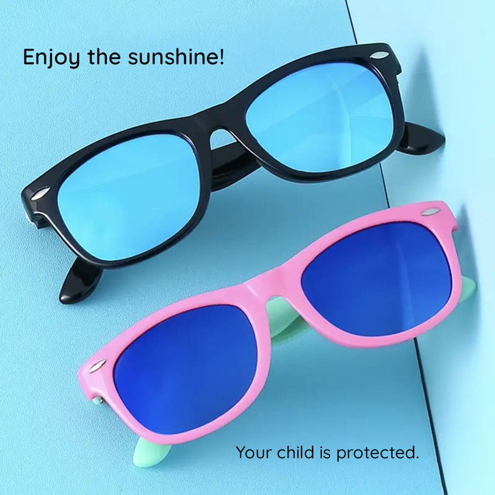 Techsuit D802 Kinder Sonnenbrille, polarisiert, UV-Schutz, rosa