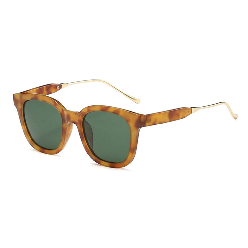 Damen-Sonnenbrille Techsuit 2050, polarisiert, UV-Schutz, Braun Grün