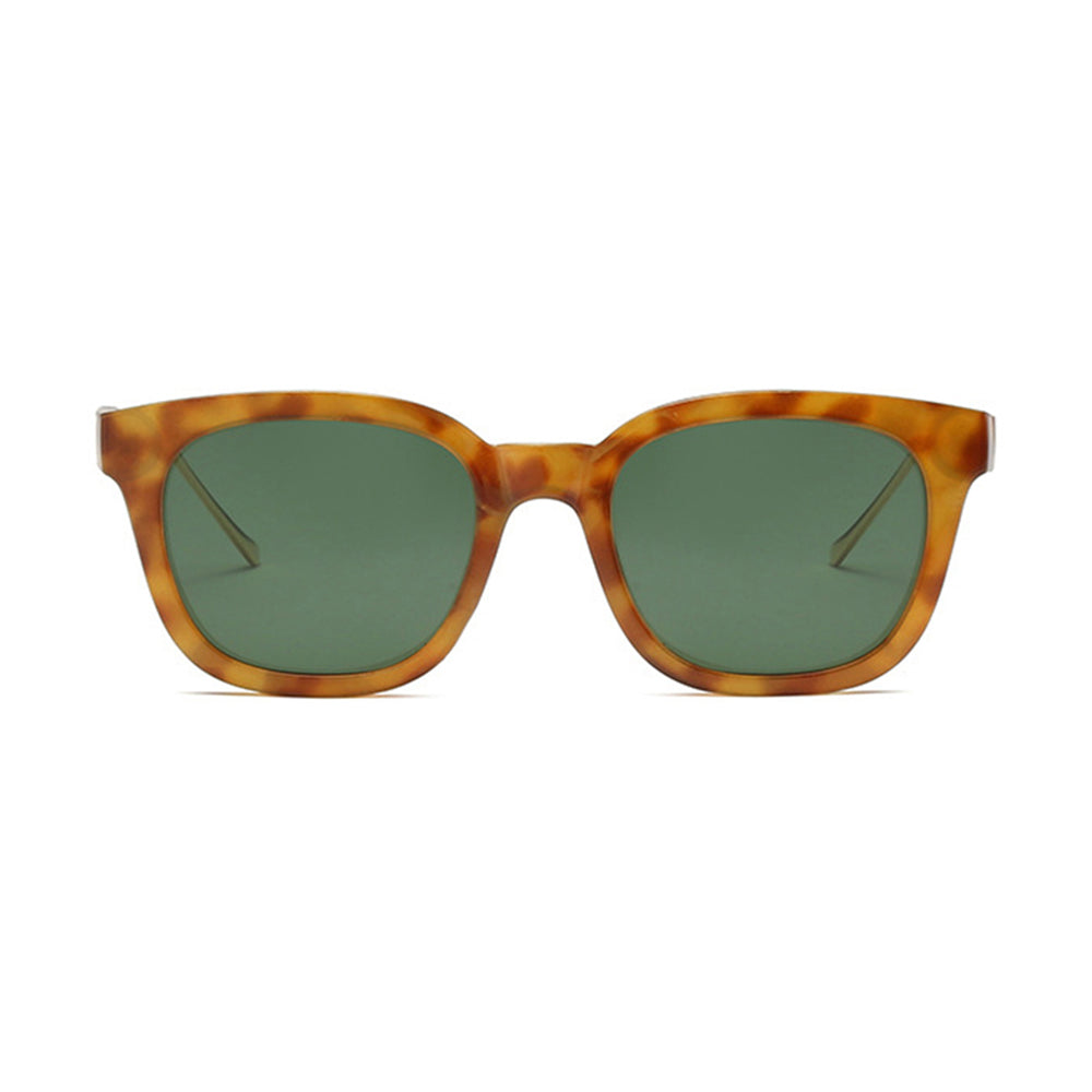 Damen-Sonnenbrille Techsuit 2050, polarisiert, UV-Schutz, Braun Grün