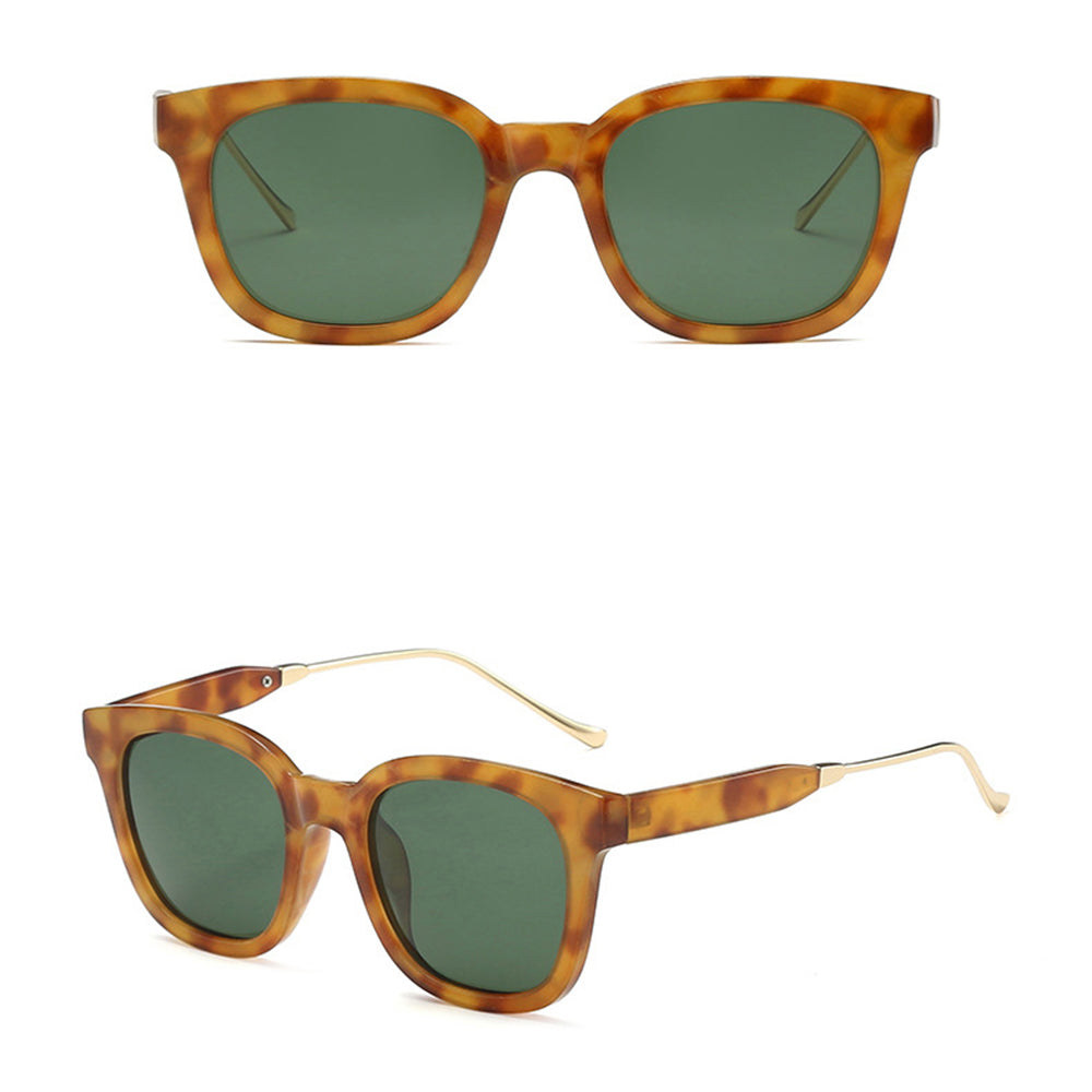 Damen-Sonnenbrille Techsuit 2050, polarisiert, UV-Schutz, Braun Grün