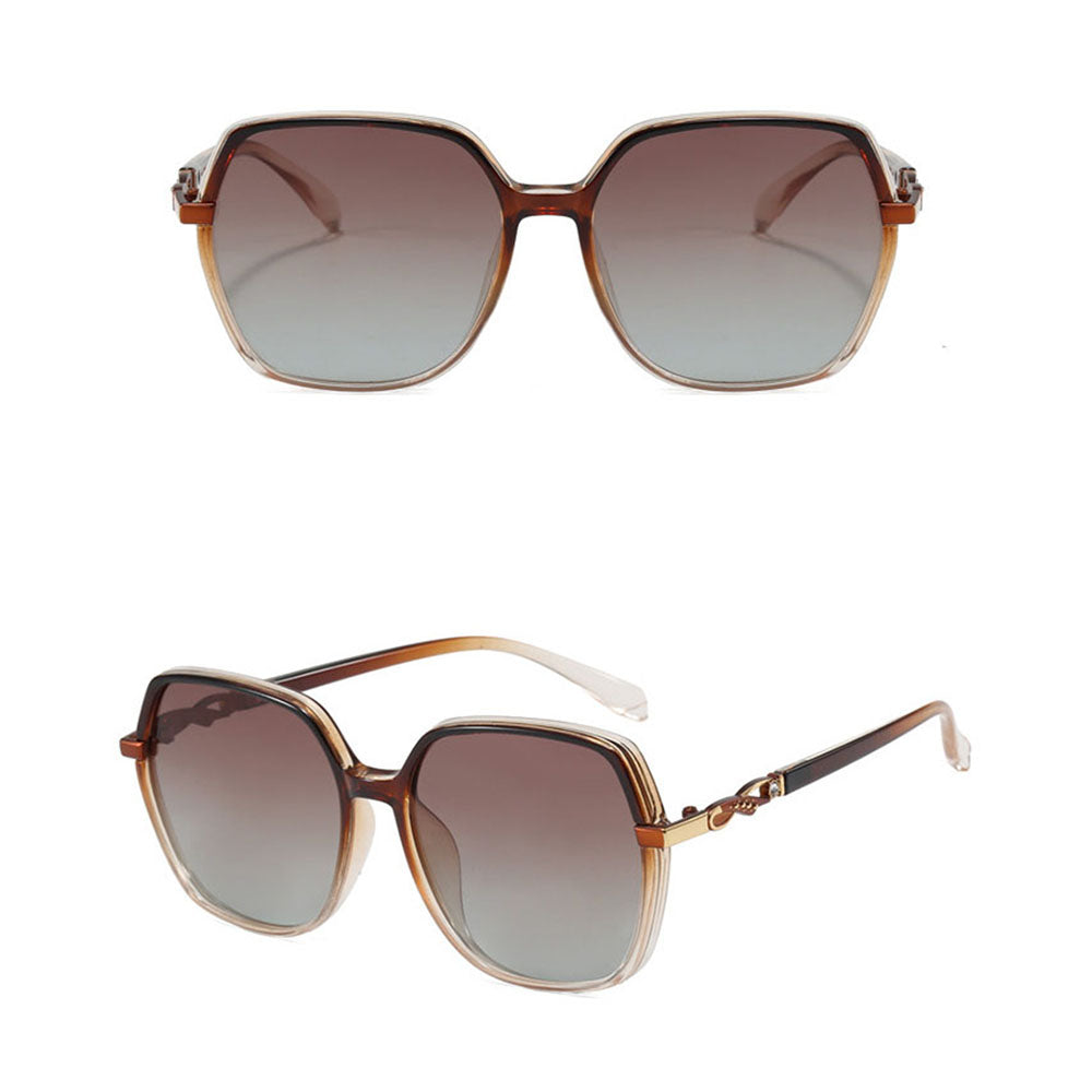 Techsuit 5223 Women's Sunglasses, Polarized, UV Protection, Brown