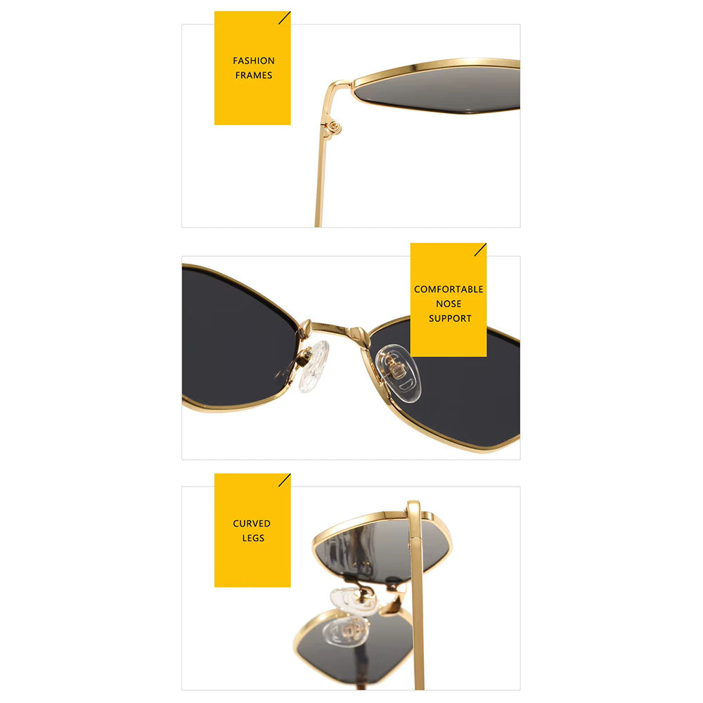 Damen-Sonnenbrille Techsuit 6206, Gold Grün