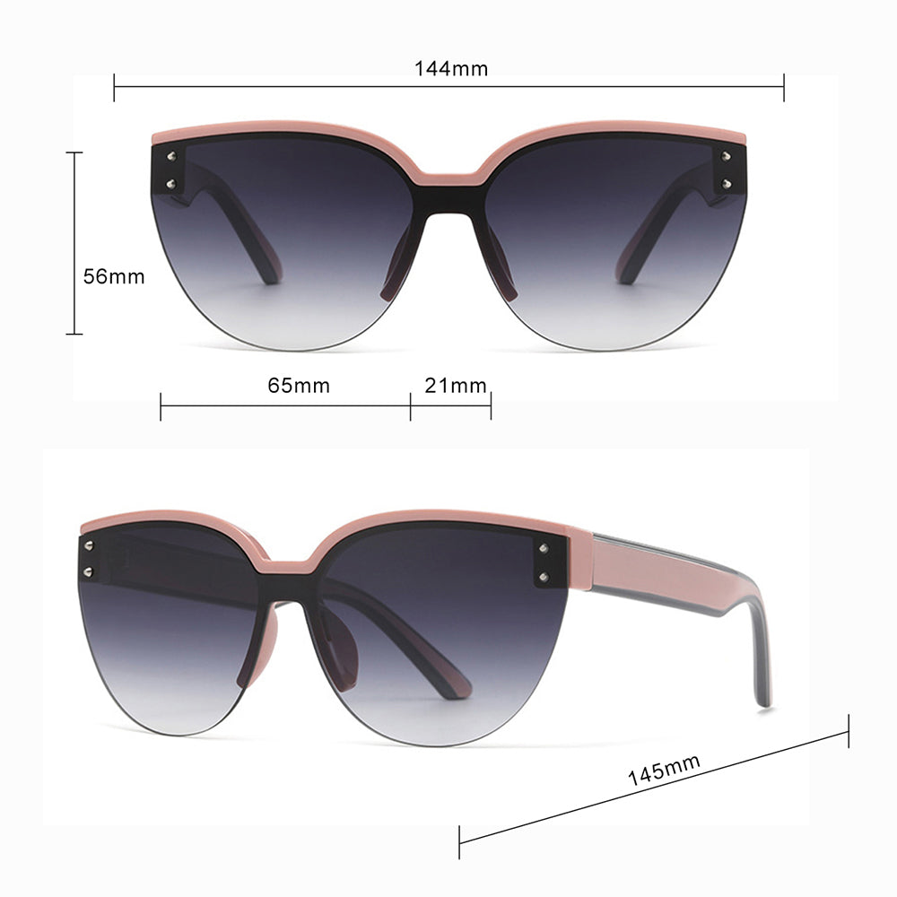Damen-Sonnenbrille Techsuit 6506, Schwarz Grau