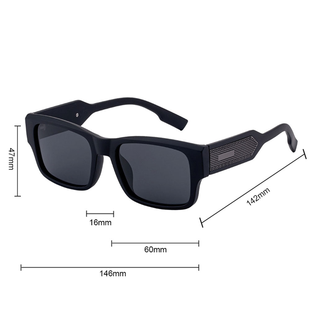 Techsuit 8485 Women's Sunglasses, Polarized, UV Protection, Black