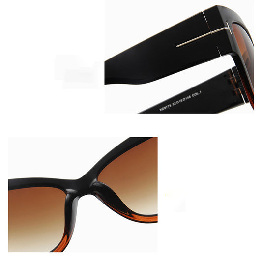 Damen-Sonnenbrille Techsuit 9778, Schwarz Dunkelbraun