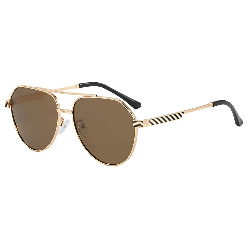 Unisex Techsuit 8622 Sunglasses, Polarized, UV Protection, Gold
