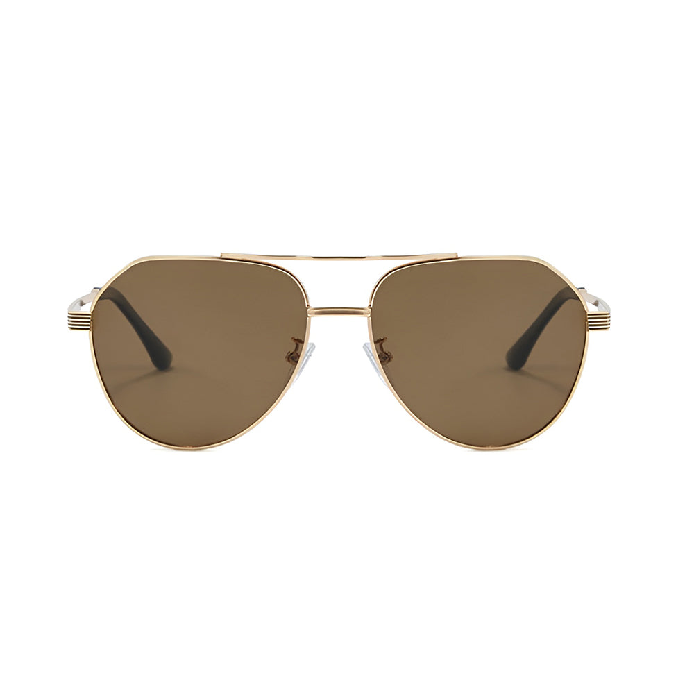 Unisex Techsuit 8622 Sunglasses, Polarized, UV Protection, Gold