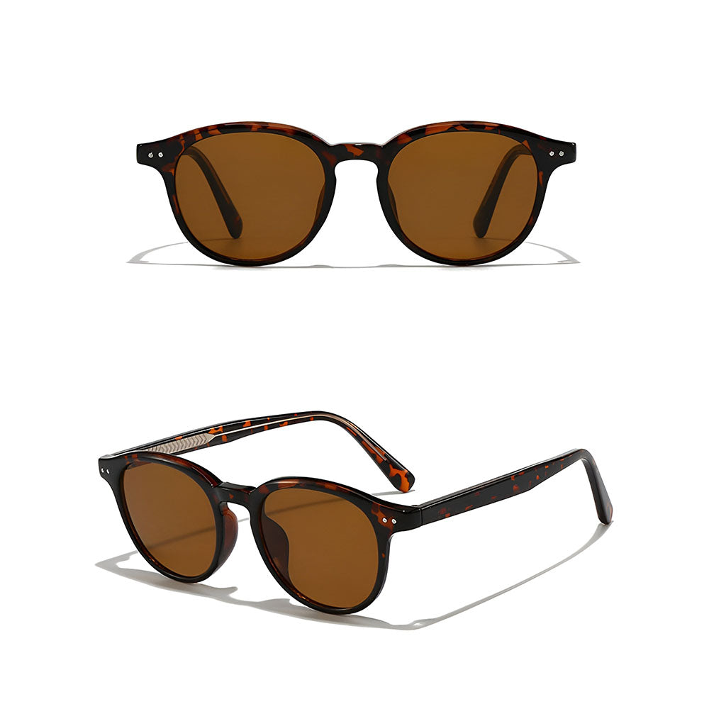 Unisex Sonnenbrille Techsuit 99046, Braun Print