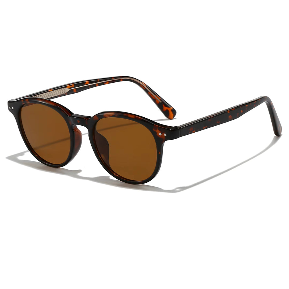 Unisex Sonnenbrille Techsuit 99046, Braun Print