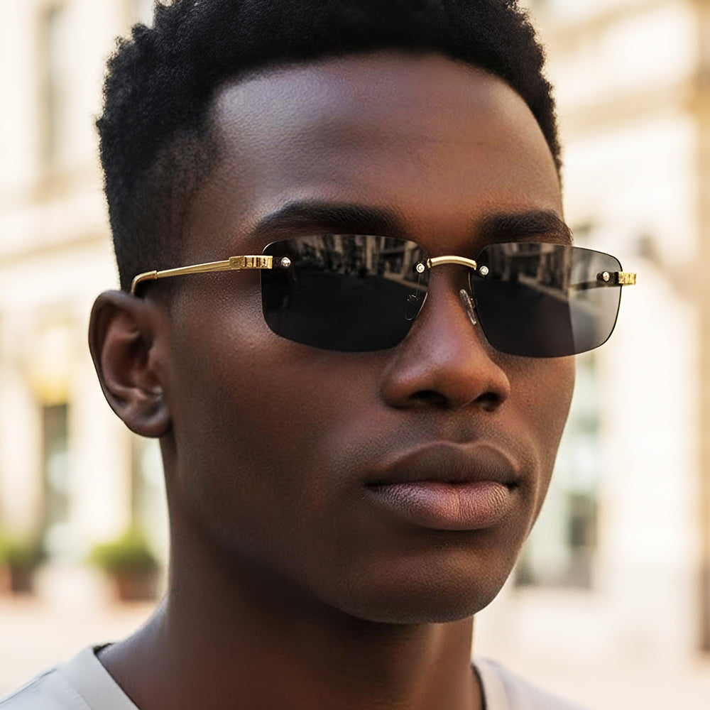 Unisex Techsuit S098 Sunglasses, Silver Blue