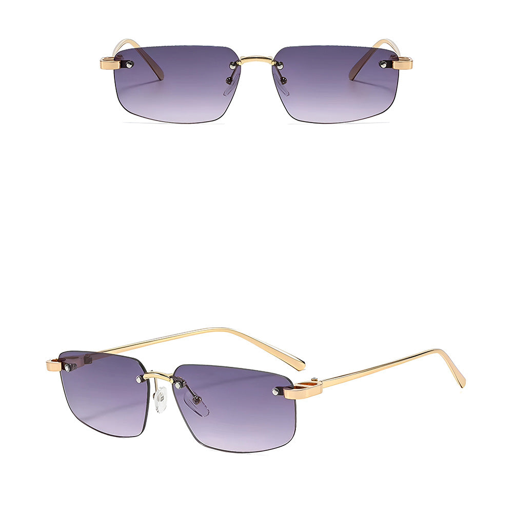 Unisex Techsuit Sonnenbrille S098, Gold Lila