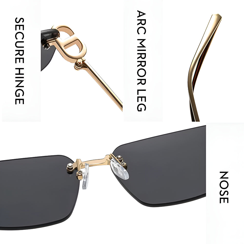 Unisex Techsuit Sonnenbrille S098, Gold Lila