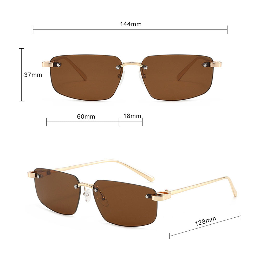 Unisex Techsuit Sonnenbrille S098, Gold Lila