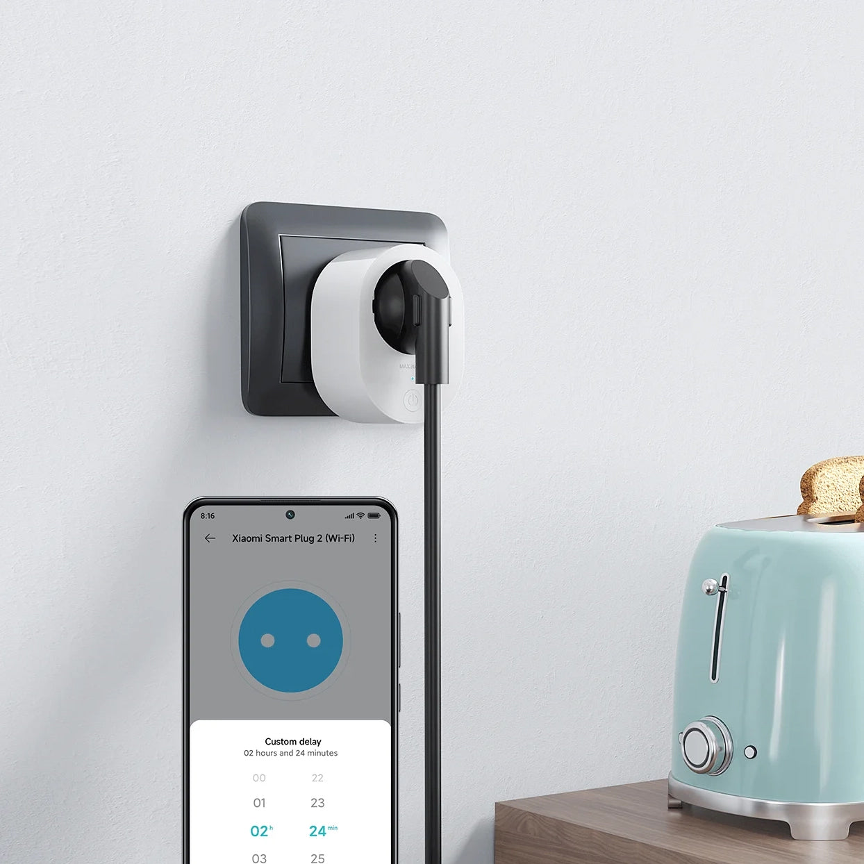 Xiaomi Mi Smart Plug 2 | Wi-Fi | Energie-Monitoring | BHR6868EU