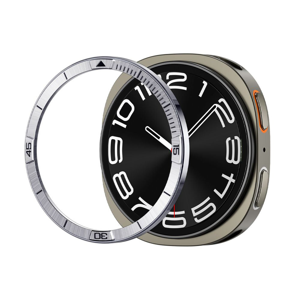 Spigen Tune Pilot Schutzrahmen für Samsung Galaxy Watch8 44mm, Silber ACS10009