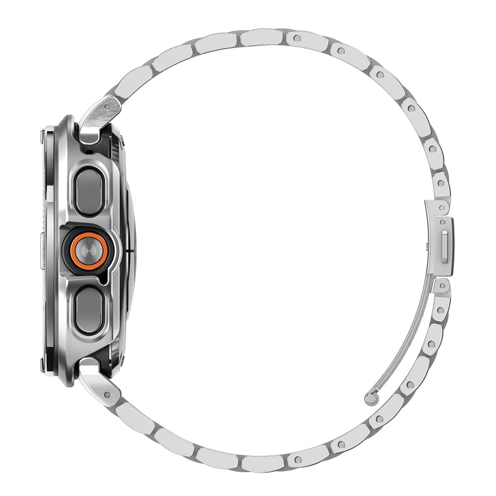 Spigen Tune Pro Pilot Schutzrahmen für Samsung Galaxy Watch Ultra2, Silber ACS11618