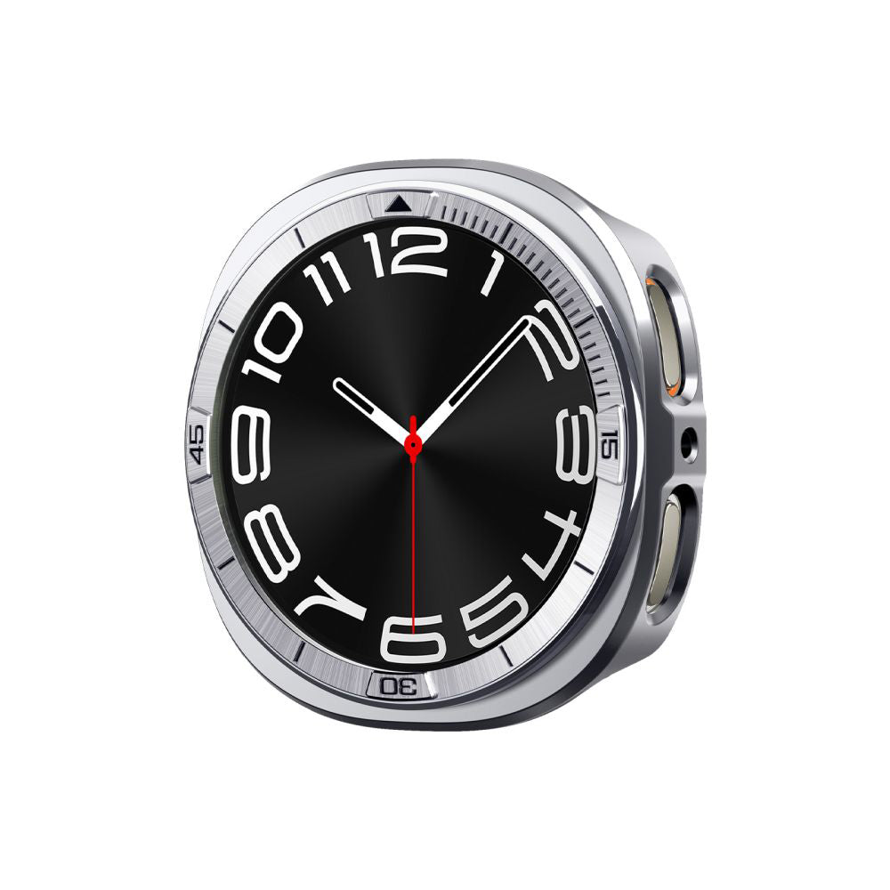 Spigen Tune Pro Pilot Schutzrahmen für Samsung Galaxy Watch8 44mm, Silber ACS10011