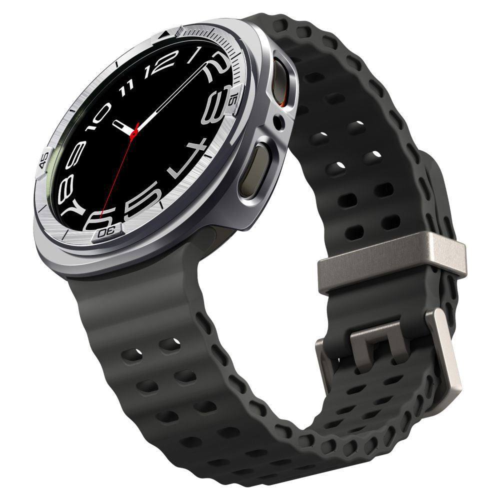 Spigen Tune Pro Pilot Schutzrahmen für Samsung Galaxy Watch8 44mm, Silber ACS10011