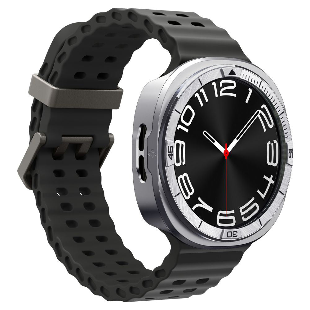 Spigen Tune Pro Pilot Schutzrahmen für Samsung Galaxy Watch8 44mm, Silber ACS10011
