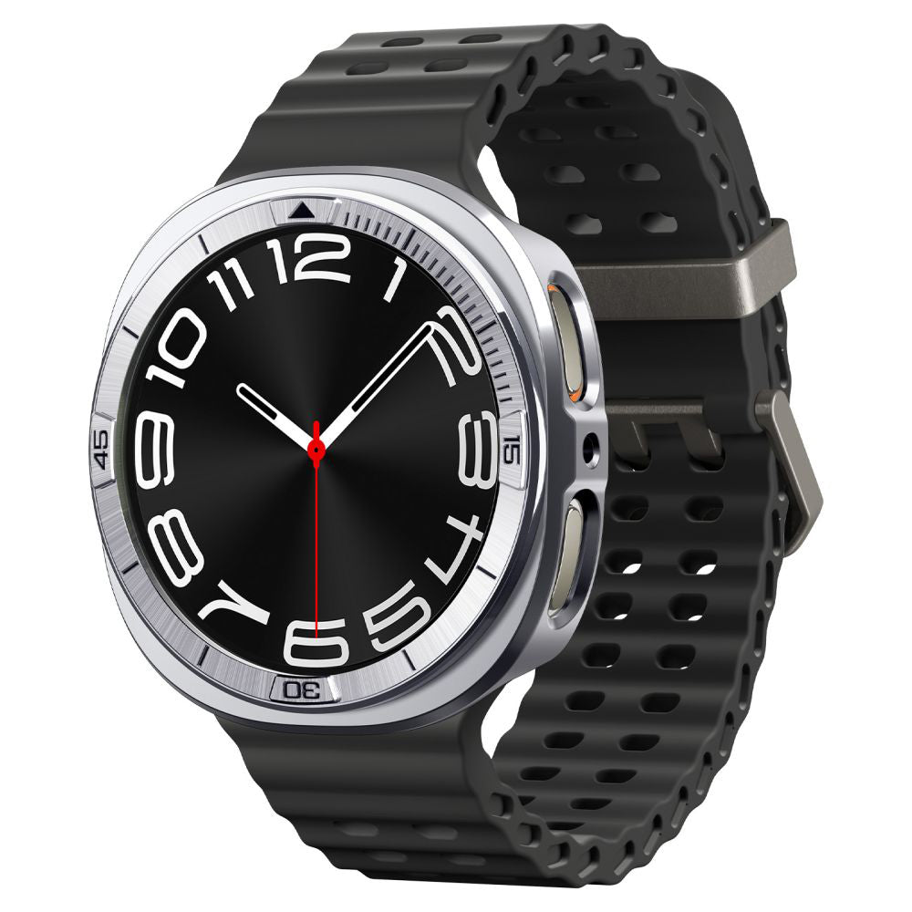 Spigen Tune Pro Pilot Schutzrahmen für Samsung Galaxy Watch8 44mm, Silber ACS10011