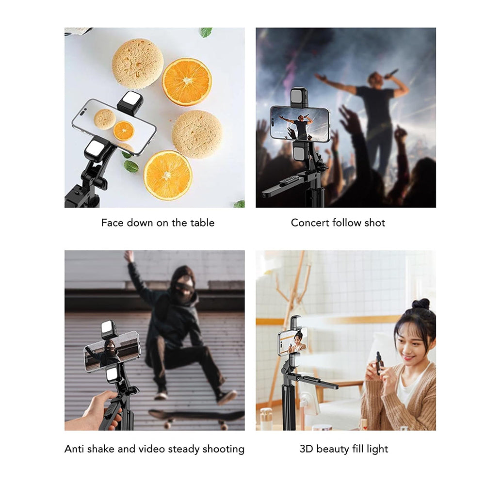 Selfie Stick Bluetooth Techsuit K30S, Universal, Schwarz