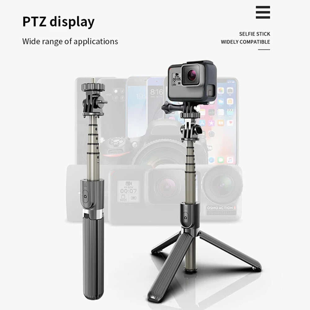 Selfie Stick Bluetooth Techsuit L03, Universal, Schwarz