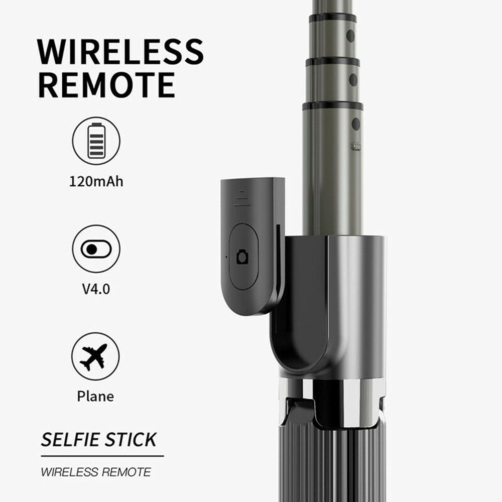 Selfie Stick Bluetooth Techsuit L08, Universal, Schwarz