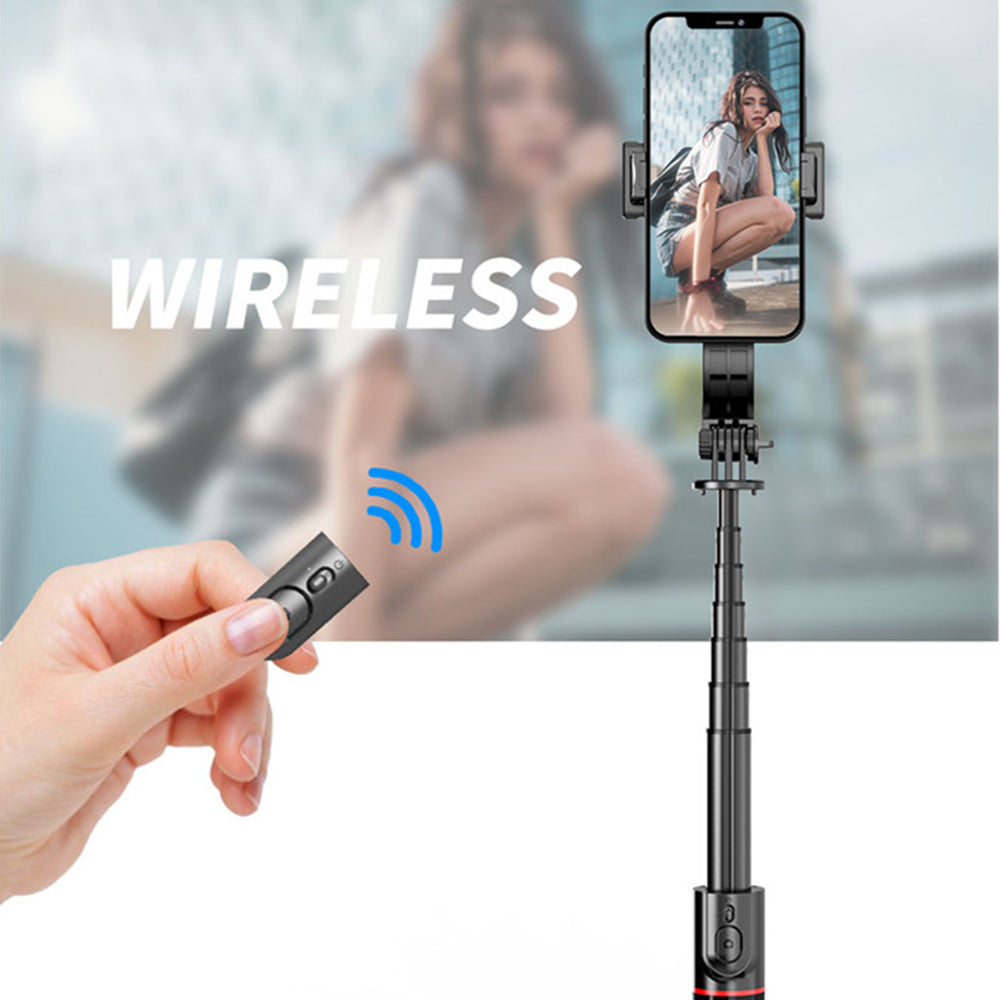 Selfie Stick Bluetooth Techsuit L12, Universal, Schwarz