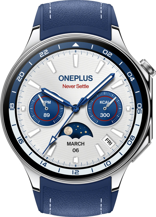 OnePlus Watch 2 Smartwatch, Blau