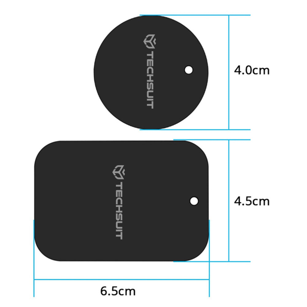 Metallsticker Techsuit MP03 2in1, Schwarz