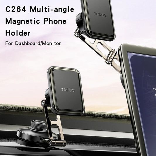 Magnetische Autohalterung Yesido C264, Universal, Schwarz