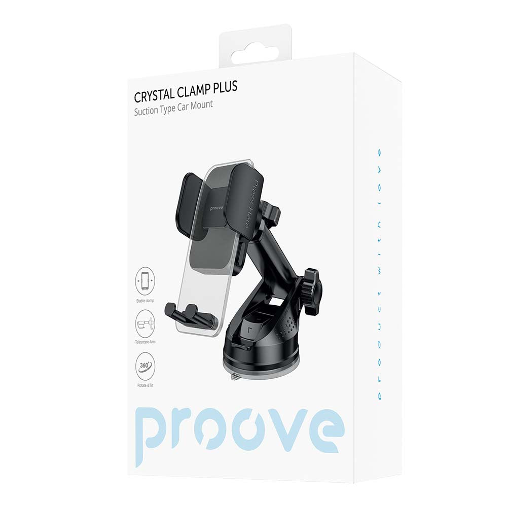 Autohalterung Proove Crystal Clamp Plus Dash, 4.7inch - 6.9inch, Schwarz CHCSP0000001
