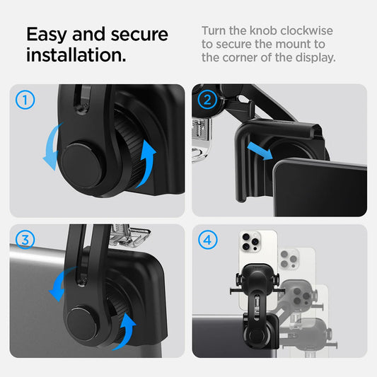 Spigen TAM100 Auto-Halterung für Tesla Navigation, Schwarz ACP07871
