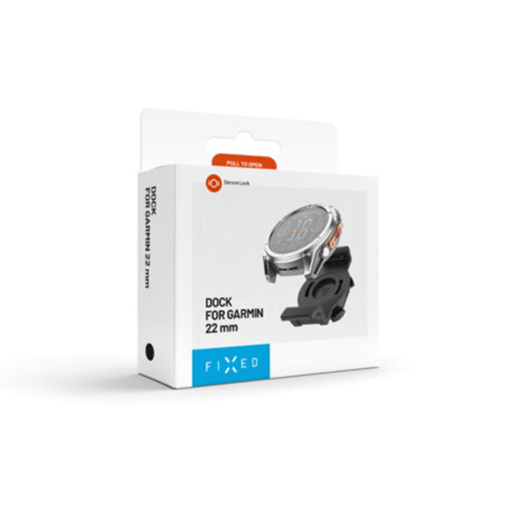 Fahrradhalterung Fixed für Garmin Watch 22mm / Edge Computer, Schwarz