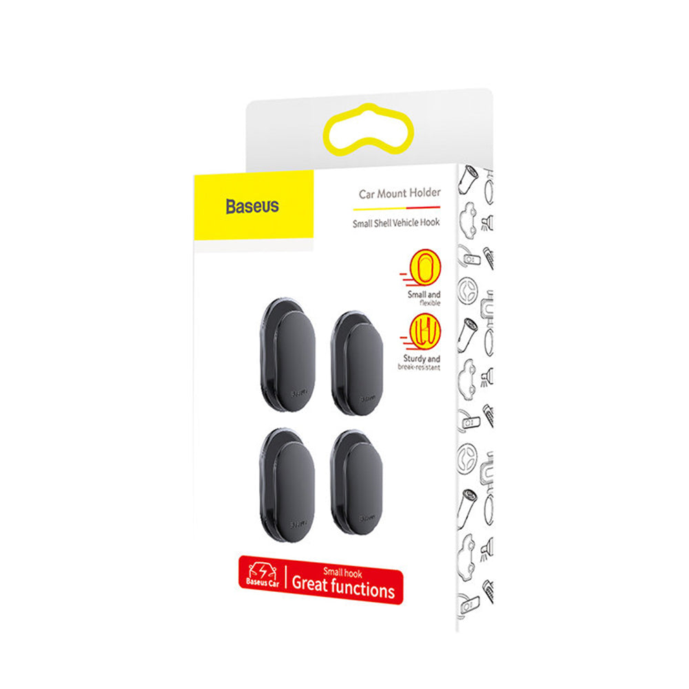 Autohakenhalter Baseus Small Shell, Set 4 Stück ACGGBK-01