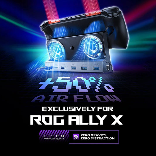 Hub-Ständer mit Kühler Lisen S1 für ROG / Lenovo / Razer / Aya / Logitech / Onexplayer Serie, Schwarz YL0423110005