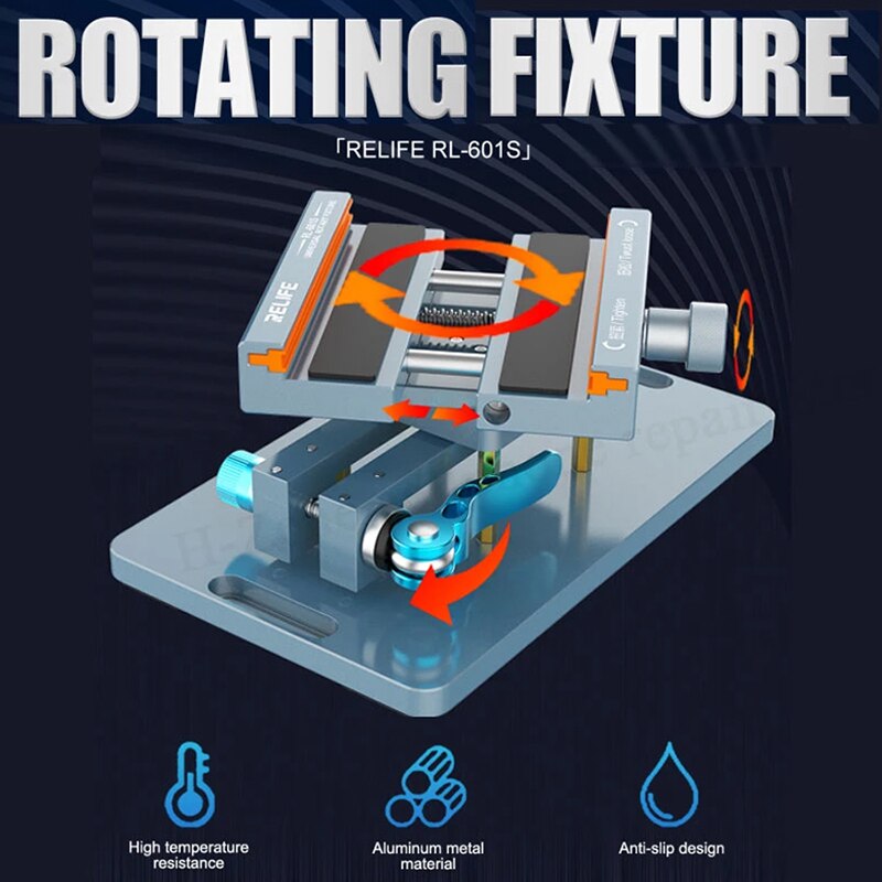 Relife RL-601S PCB Arbeitsständer | 360° Rotation | Reparatur-Werkzeug