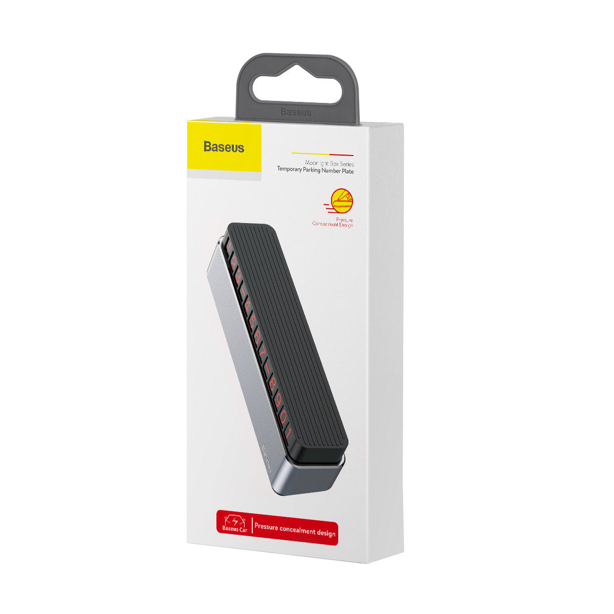 Baseus Moonlight Box Auto-Telefonnummernhalter | Silber | Verstellbar