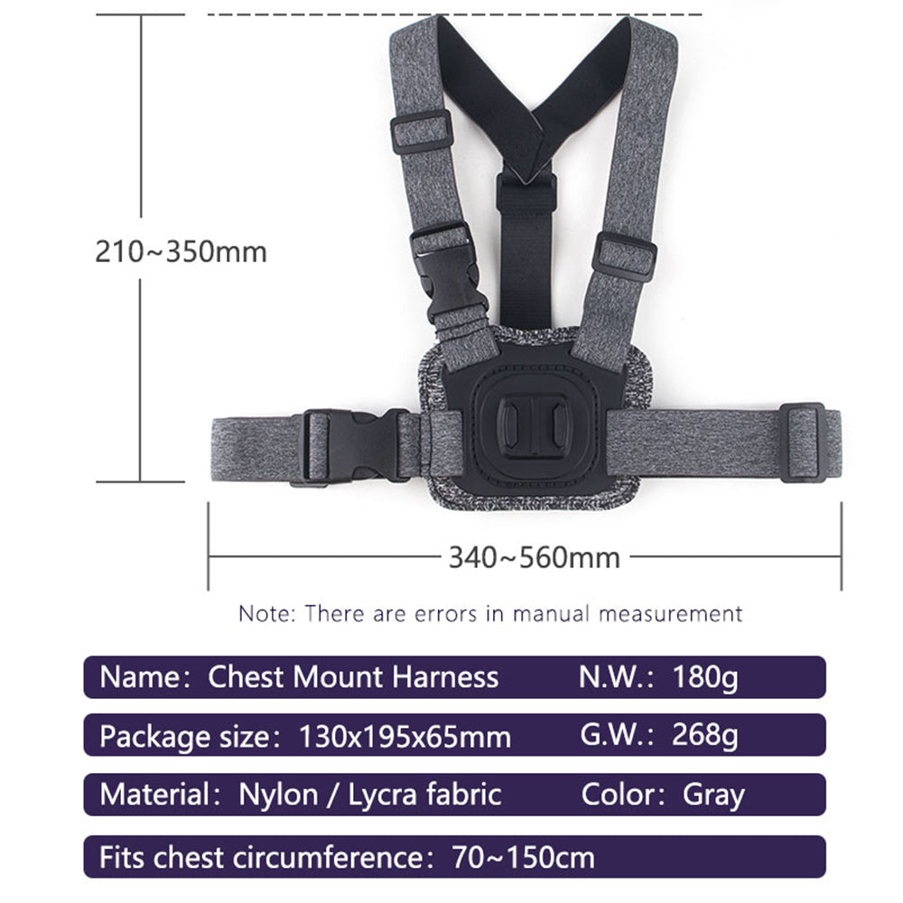 Sportkamerahalterung Techsuit JX-002 für GoPro-Serie, Grau