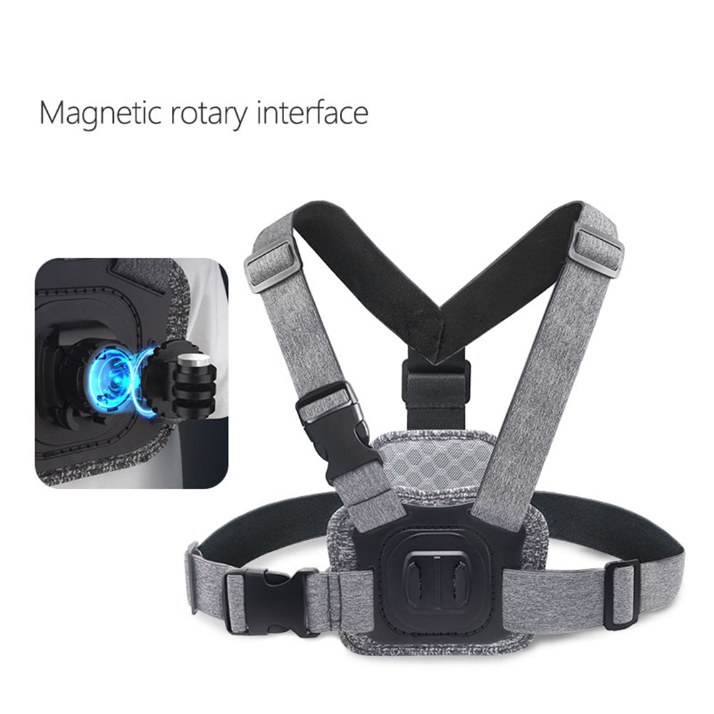 Sportkamerahalterung Techsuit JX-002 für GoPro-Serie, Grau