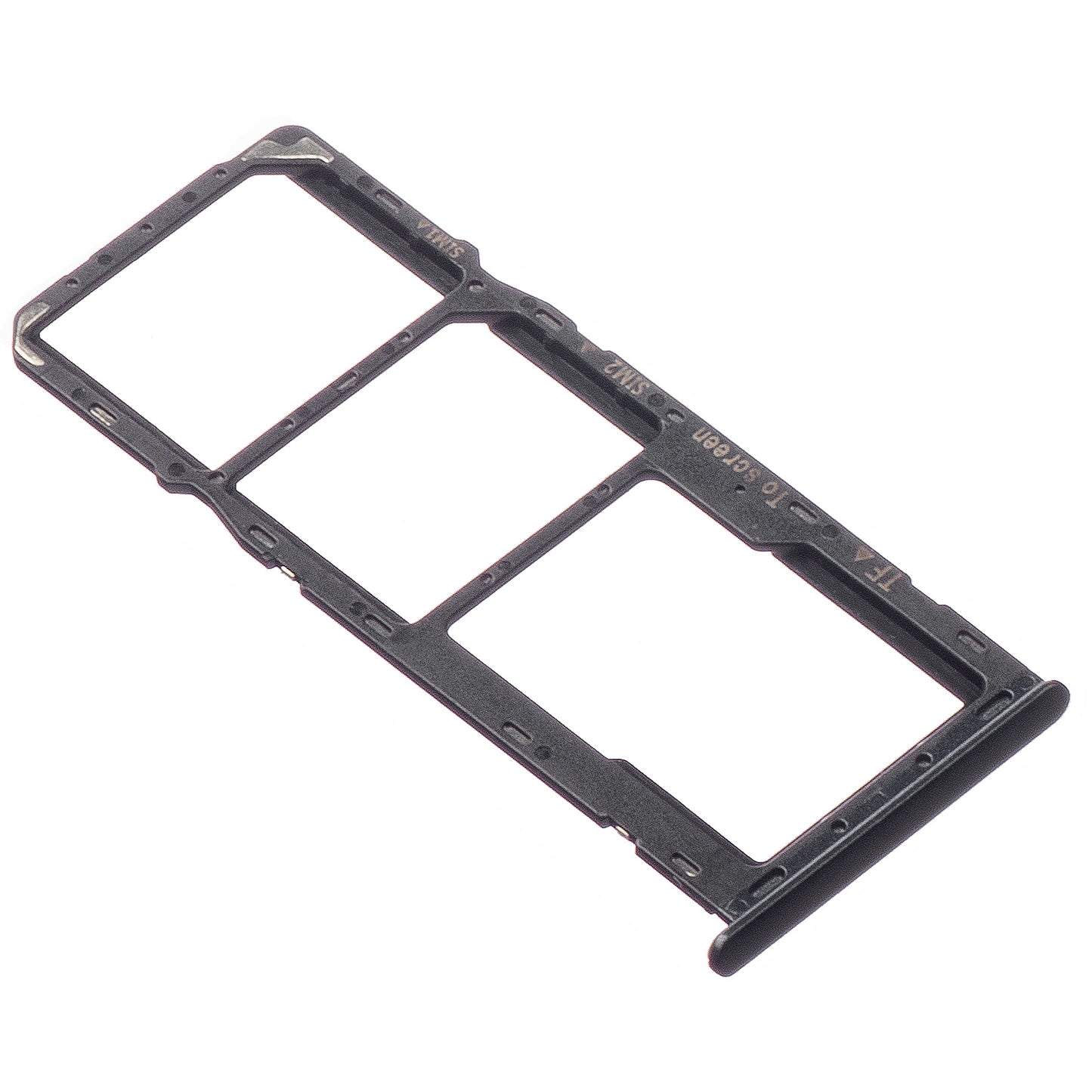 SIM-Kartenhalter für Samsung Galaxy A22 5G A226 | Dual SIM | Schwarz | 3 Fächer