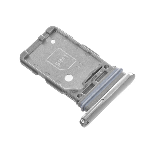SIM-Halterung Samsung Galaxy Galaxy S21 5G G991 / S21+ 5G G996, Dual SIM, Silber