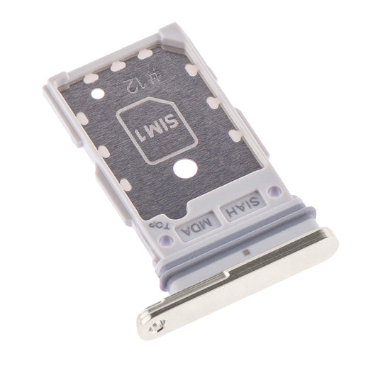 SIM-Halter Samsung Galaxy S23 Ultra S918, Dual SIM, Weiß (Creme)