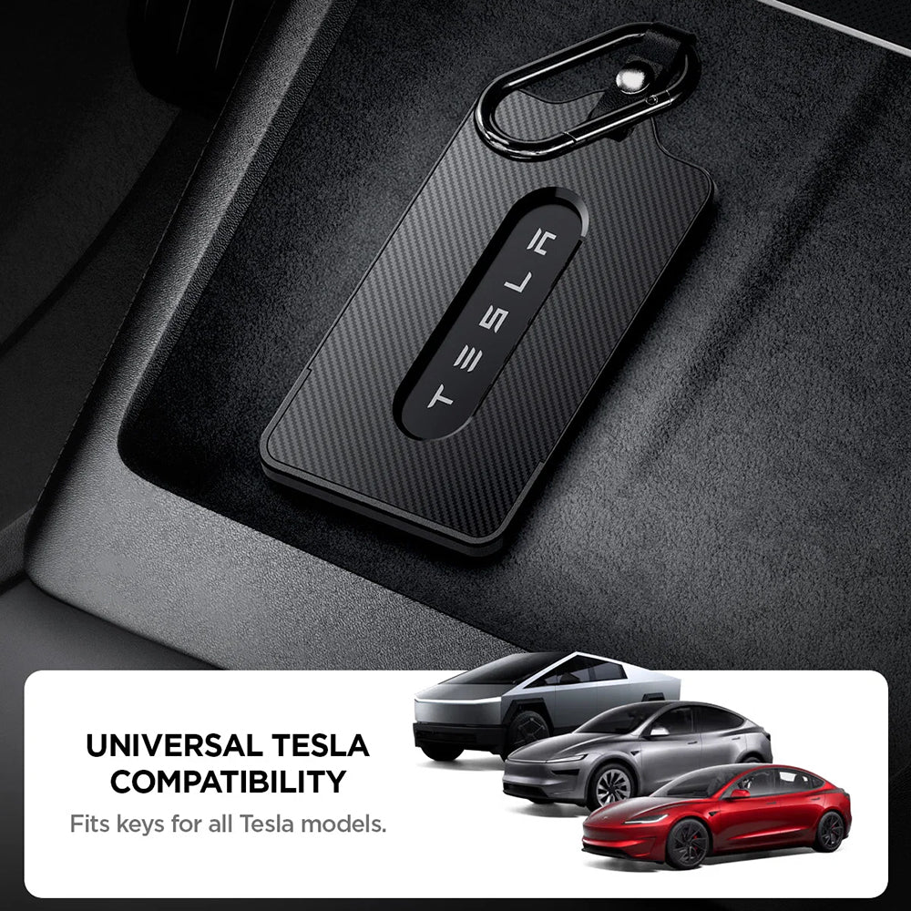 Spigen Air Fit Schlüssel Kartenhalter für Tesla, 2er Set ACP07175