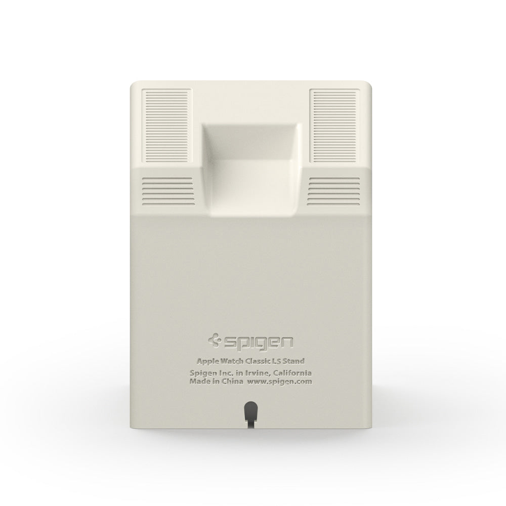 Spigen Classic LS Halterung für Apple Watch Series Wireless Ladegerät, Creme AMP11668