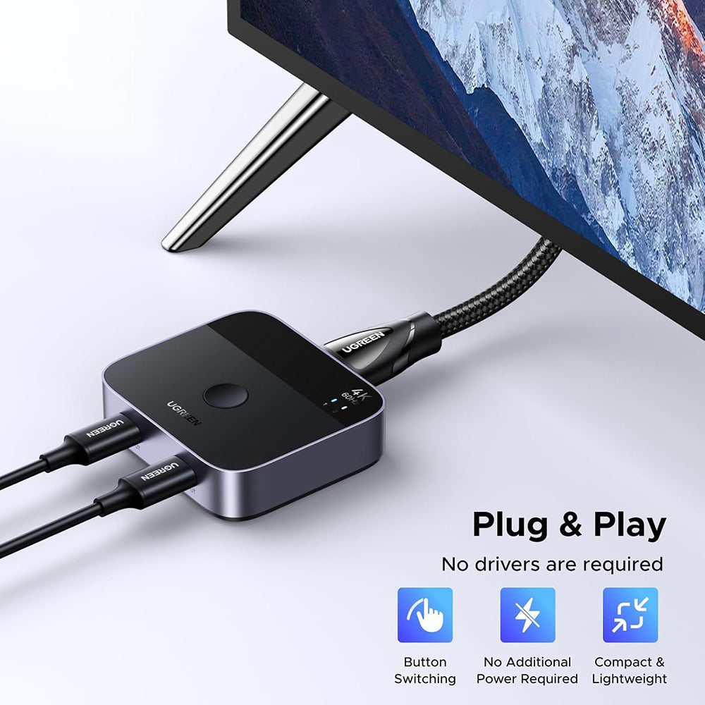 USB-C Video Switch UGREEN AW502 (55451), Grau